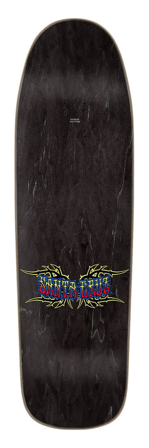 Top view of Santa Cruz Dressen Rose Crew Five 9.3-inch skateboard deck