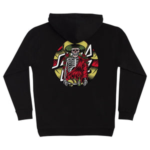 SANTA CRUZ GUZMAN DINING DOT HOODED SWEATSHIRT BACK IMAGE