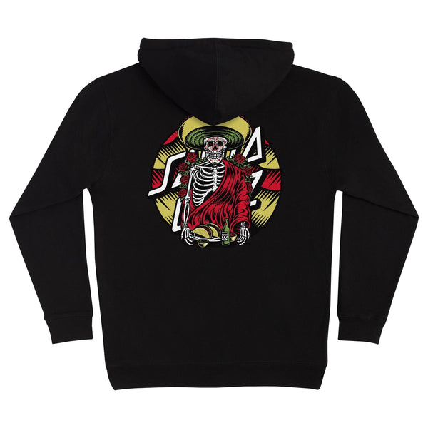 SANTA CRUZ GUZMAN DINING DOT HOODED SWEATSHIRT BACK IMAGE