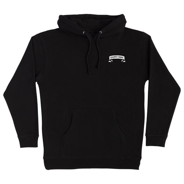 Santa Cruz Guzman Dining dot black hooded sweatshirt