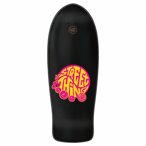 Santa Cruz Lucero Street Thing Reissue skateboard deck 10.18 inch black top graphic
