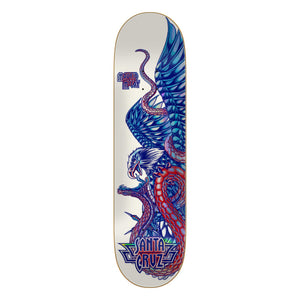 Santa Cruz McCoy Battle Pro VX 8.25-inch skateboard deck with eagle and snake artwork on white background