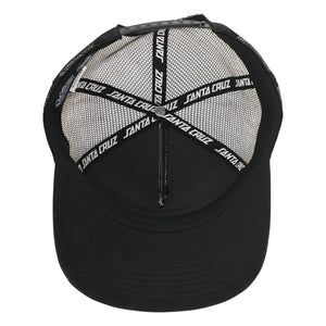 Santa Cruz Pokémon TCG Hand youth mesh trucker hat White Black interior view
