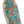 Close-up of the turquoise and orange Jim Phillips artwork on the Santa Cruz Roskopp Five Reissue deck