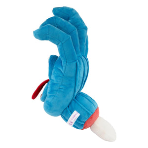 Blue plushy toy Santa Cruz screaming hand logo in 3d plushy 
