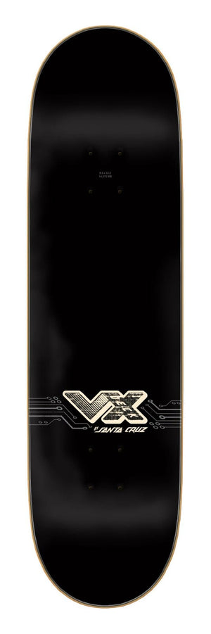 Top view of Santa Cruz Wooten Cyber Pro VX 8.5-inch skateboard deck
