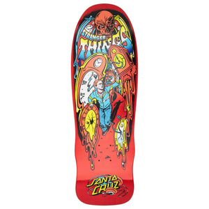 Santa Cruz x Stranger Things Grabke Max Melting Clock Deck 9.7 front graphic