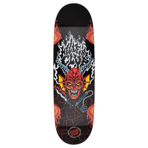 Santa Cruz skateboards x Stranger Thoings hell fire club. Glow in the dark