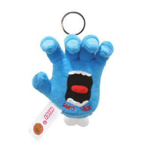 blue Santa Cruz screaming hand keychain