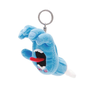 blue screaming hand key chain
