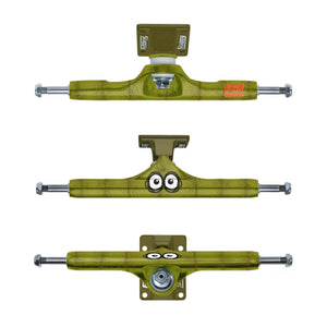green heroin x slappy pickle skateboard trucks top bottom image