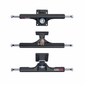 SLAPPY ST1 INVERTED HEROIN CURB KILLER MATT BLACK SKATEBOARD TRUCKS