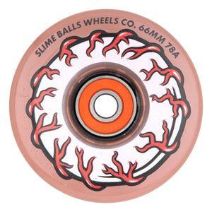 slime balls pink eye light up wheels side image