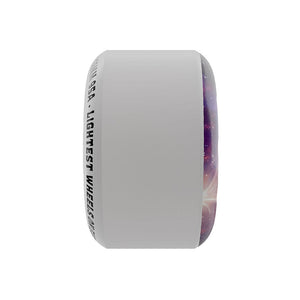 Slime Balls Worm Holes white 58mm 97a skateboard wheel side profile