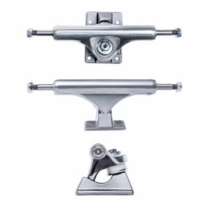 Slappy ST1 Inverted Hollow Trucks with forged baseplate, designed for quick turns and grind performance. all angels images