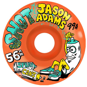 snot skateboard wheels Jason Adams spray can conical wheels 