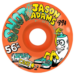 snot skateboard wheels Jason Adams spray can conical wheels 
