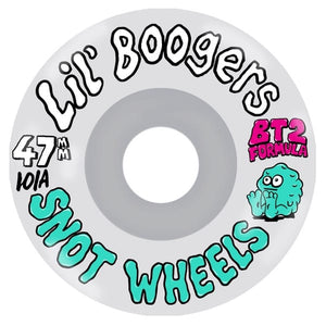 Snot clear lil boogers 47mm skateboard wheels side image 