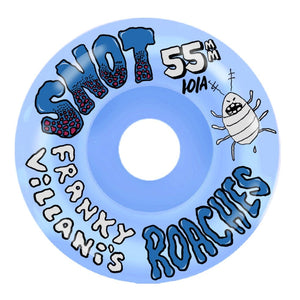 ice blue snot villain roaches 55mm skateboard wheels