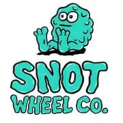 logo of Snot Wheel Co bogger character 