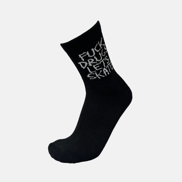 Black heroin skateboards socks slider image 