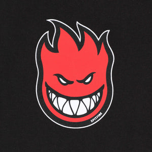 Flat lay of t-shirt highlighting crew neck and material texture