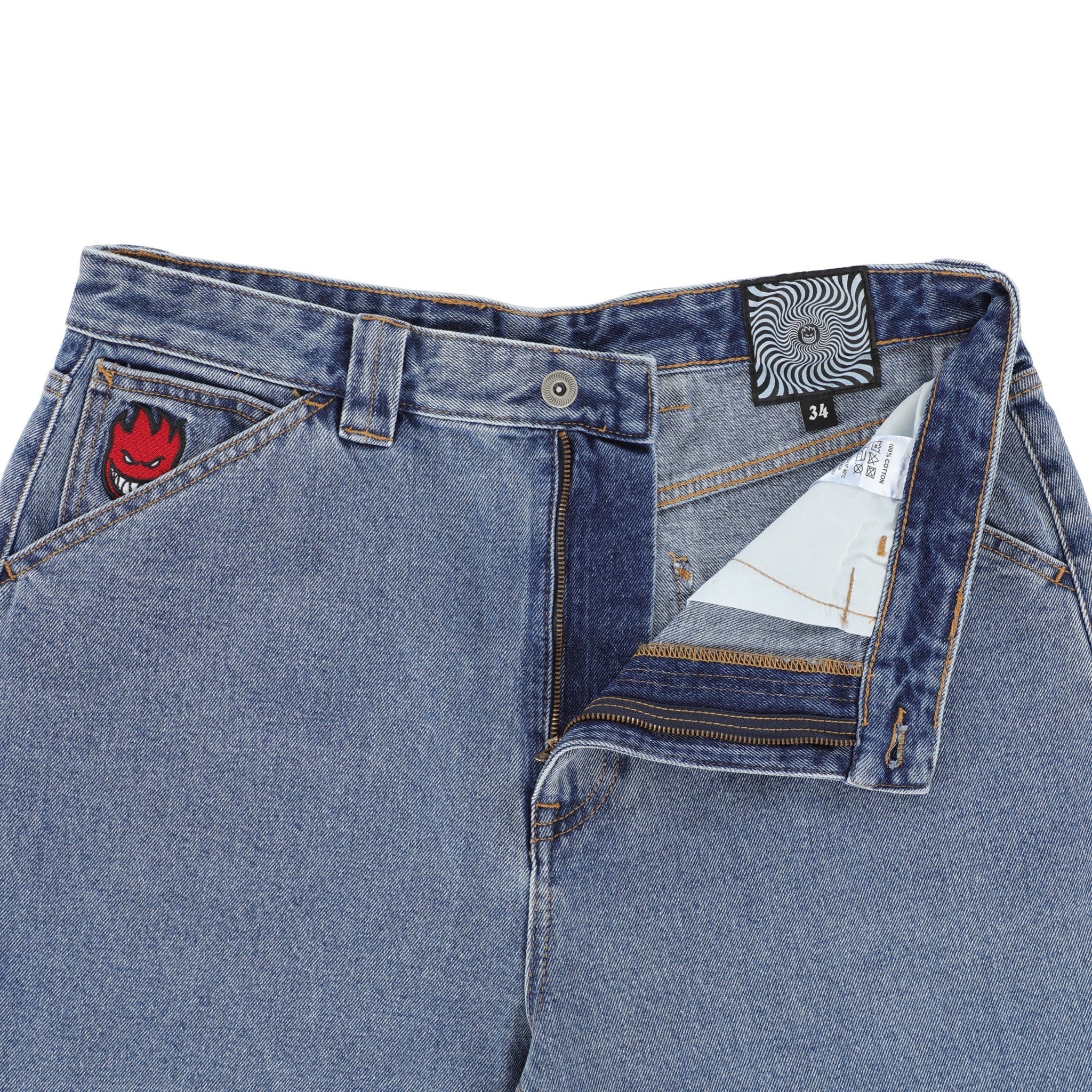 SPITFIRE BIGHEAD FILL DENIM STONE WASH – Amateur Athlete Skate Shop