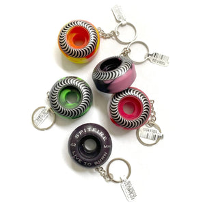 skateboard wheel spitfire keychain assorted colors