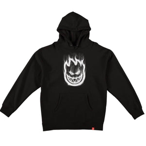 Spitfire Bighead Smoke Black Hoodie front view Bighead graphic