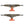 a set of independent skateboard trucks with real tree camouflage-patterned  and bright orange polyurethane bushings, 