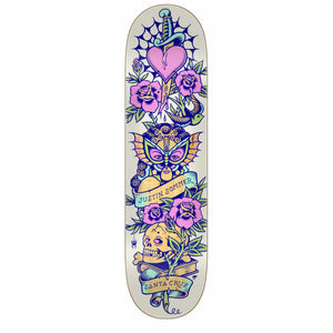tattooed pro summers skateboard deck 