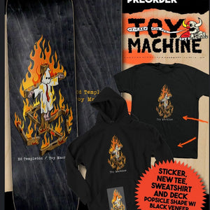 image charred cross toy machine deck image