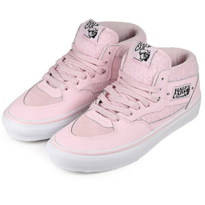 a pair of vans skate half cab pink with side image