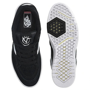 top image Vans Rowan z3 black white skate shoes