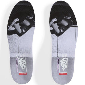 Printed insoles from Vans Skate Chukka Atiba Black/Black with archival John Cardiel photography and custom artwork