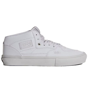 Vans Skate Half Cab Atiba Light Gray facing right, showing its mid-top upper and gray outsole