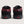 Vans Skate Half Cab black and red skate shoes rear heel view
