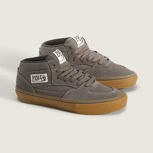 Vans Skate Half Cab shoes in Walnut and Gum angled view