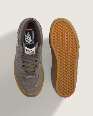 Pair of Vans Skate Half Cab shoes in Walnut and Gum