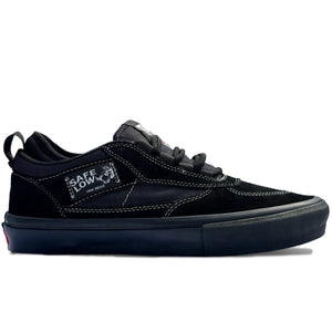 Vans Skate Safe Low in suede with ghillie laces, PopCush insole, side image.