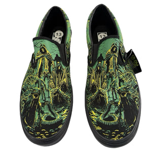 Vans classic slip on Glow in the dark black black top image 
