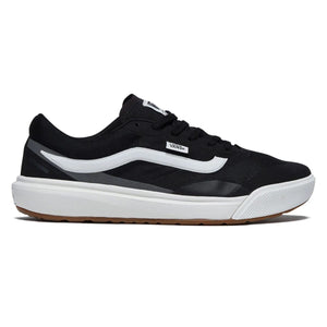 black and white vans ultrarange 2.0 rapid weld shoes side image 