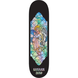 skateboard Zero Dern Stained Glass Angel Skateboard Deck 8.37 front graphic view