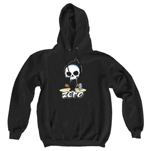 Zero Lil Reaper black hooded sweatshirt front graphic