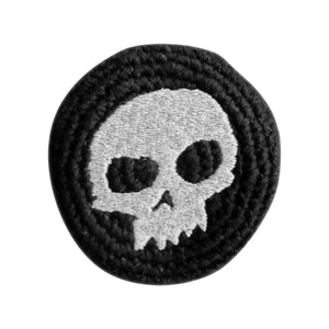 zero skull black embroidered tacky sac 