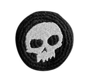 zero skull black embroidered tacky sac 