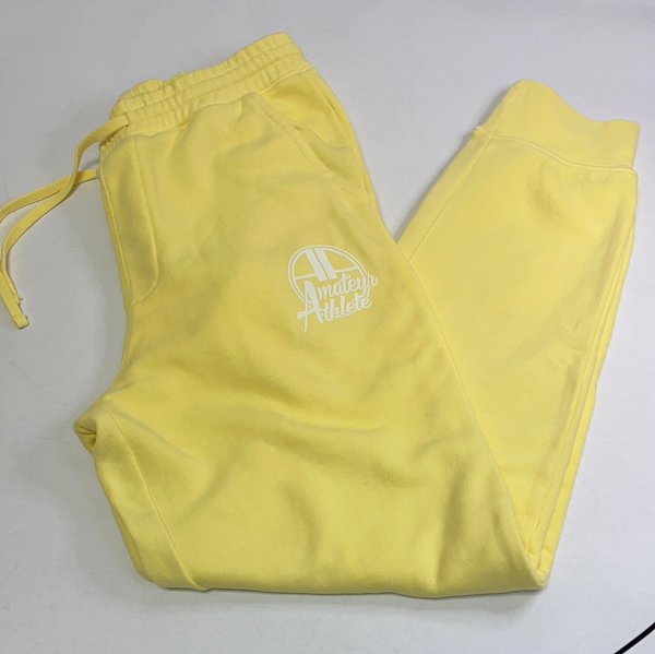 Pigment Dyed Yellow Sweat Pants