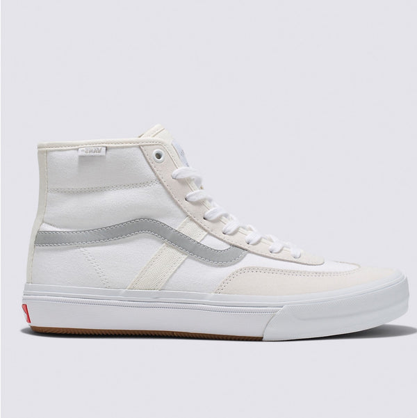 vans Crockett High White reflective shoes